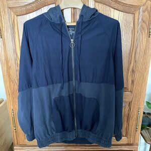 French Terry Windbreaker Hoodie Jacket